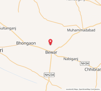 Map of Manpur Biku, Uttar Pradesh