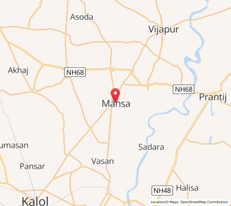 Map of Mānsa, Gujarat
