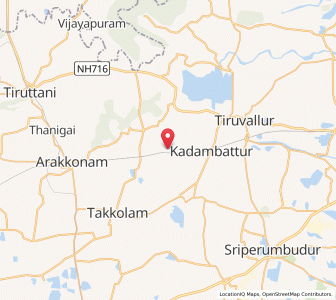 Map of Manuru, Tamil Nadu