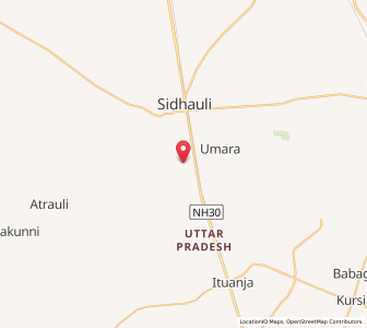Map of Manwan, Uttar Pradesh