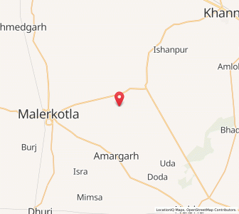 Map of Manwi, Punjab