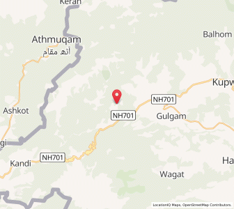 Map of Manzpathar, Kashmir