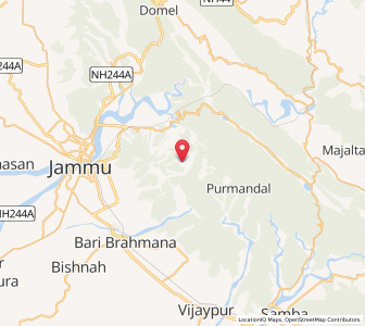 Map of Marahi, Kashmir