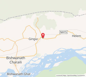 Map of Marangaon, Assam