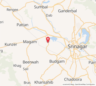 Map of Marglar, Kashmir