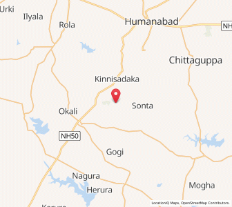 Map of Margutti, Karnataka