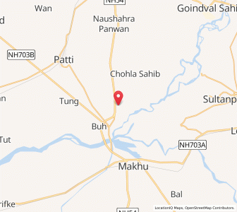 Map of Marhana, Punjab