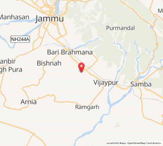 Map of Marhuin, Kashmir