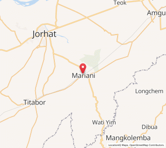 Map of Mariani, Assam