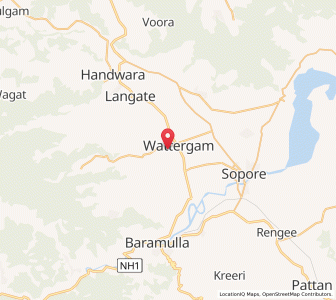 Map of Marigpur, Kashmir