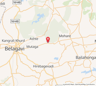 Map of Marihal, Karnataka