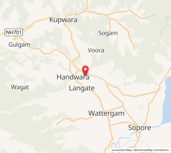 Map of Maritsgund, Kashmir
