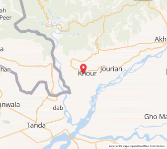 Map of Marjhang, Kashmir