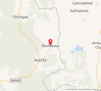 Map of Markakasa, Maharashtra