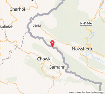 Map of Markal, Kashmir