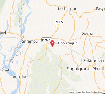 Map of Markhan, Assam