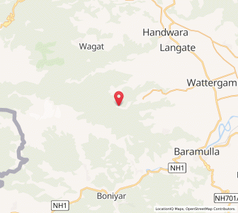 Map of Markut, Kashmir