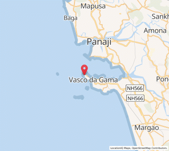Map of Marmagao, Goa