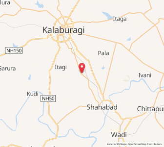 Map of Martur, Karnataka