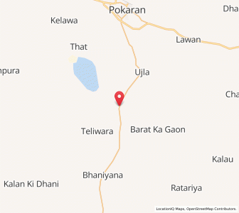 Map of Marwa, Rajasthan