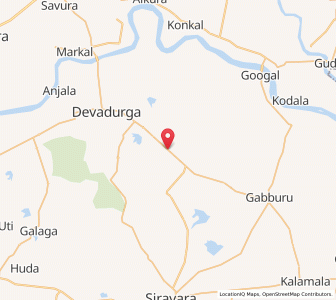 Map of Masarkal, Karnataka