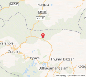 Map of Masinagudi, Tamil Nadu