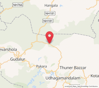Map of Masinigudi, Tamil Nadu