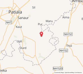 Map of Massigan, Punjab