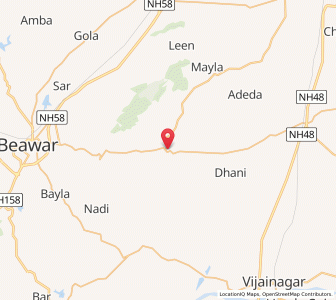Map of Masuda, Rajasthan