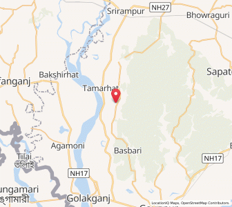 Map of Masujhora, Assam