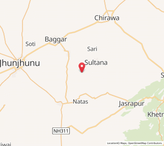 Map of Matana, Rajasthan