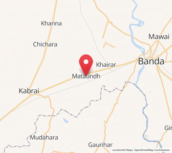 Map of Mataundh, Uttar Pradesh