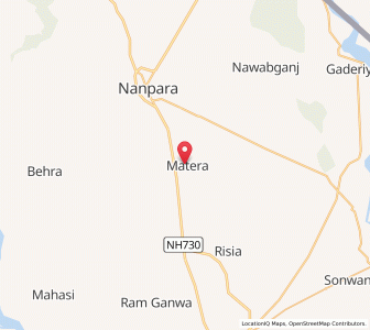 Map of Matera Bazar, Uttar Pradesh