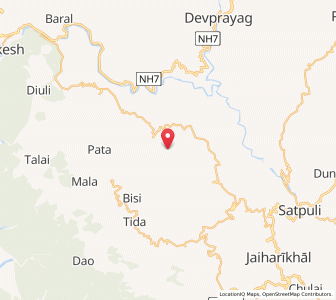 Map of Mathargaon, Uttarakhand