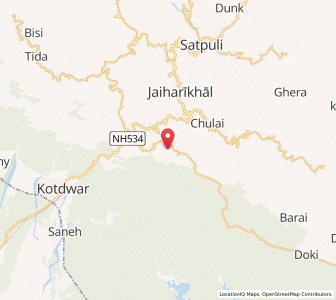 Map of Mathelna, Uttarakhand