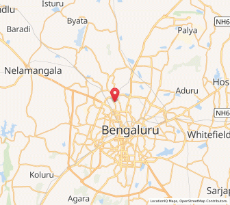 Map of Mathikere, Karnataka