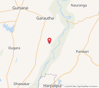 Map of Mathnia, Uttar Pradesh