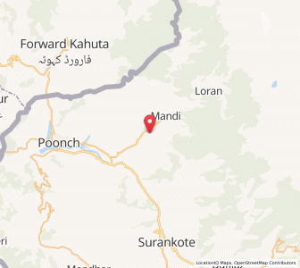 Map of Mathor, Kashmir