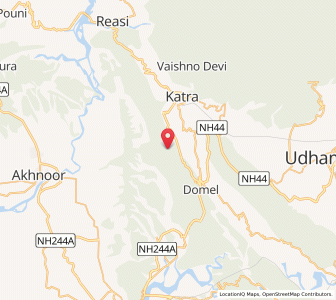 Map of Mathuwar, Kashmir