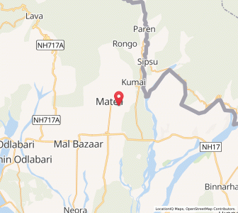 Map of Matiali, West Bengal