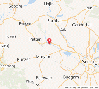 Map of Matipur, Kashmir