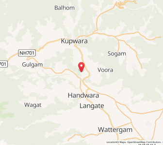 Map of Matsbawan, Kashmir