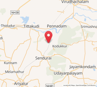 Map of Mattur, Tamil Nadu