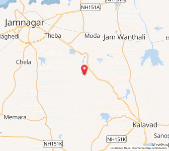 Map of Matwa, Gujarat