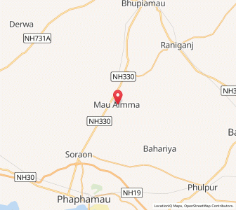 Map of Mau Aimma, Uttar Pradesh