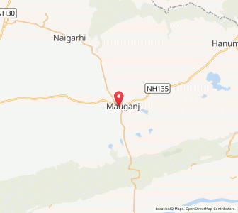Map of Mauganj, Madhya Pradesh