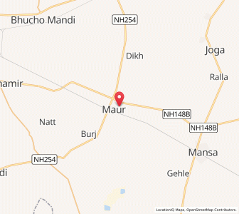Map of Maur Kalan, Punjab