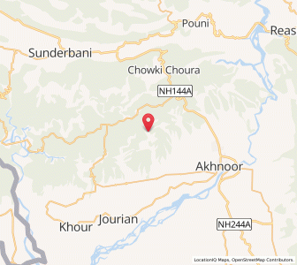 Map of Mawa Brahmanan, Kashmir
