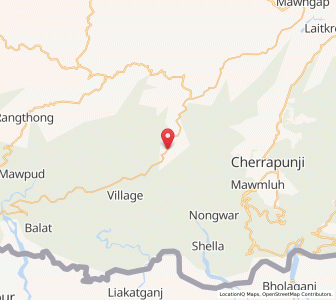 Map of Mawsynram, Meghalaya