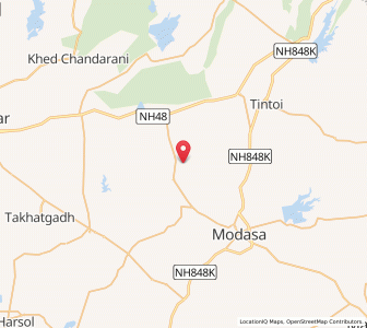 Map of Medhasan, Gujarat